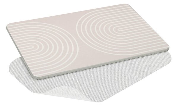 Tappeto da bagno in quarzo beige 39x60 cm Nazca - Wenko
