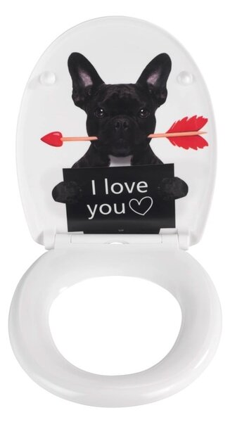 Sedile per WC con chiusura automatica 37,5 x 41,5 cm Guilty Dog - Wenko