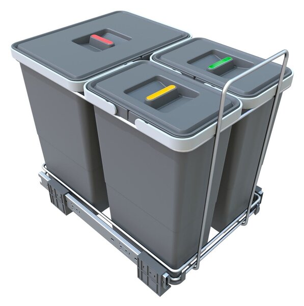 Bidone in plastica per rifiuti differenziati/incasso 28 l Ecofil - Elletipi