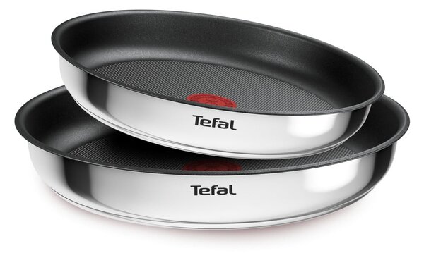 Padelle in set in acciaio inox con superficie antiaderente/con manico rimovibile 2 pz ø 26 cm INGENIO Cook Eat L8813S75 – Tefal