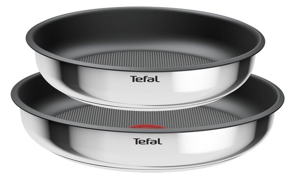 Padelle in set in acciaio inox con superficie antiaderente/con manico rimovibile 2 pz ø 26 cm INGENIO Cook Eat L8813S75 – Tefal
