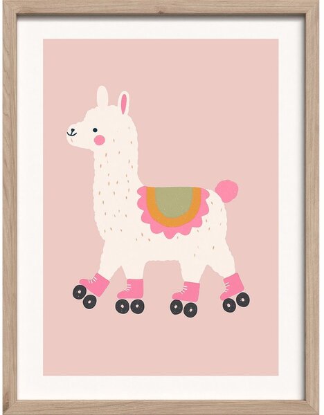 Quadro da bambini 30x40 cm Roller Llama – Styler