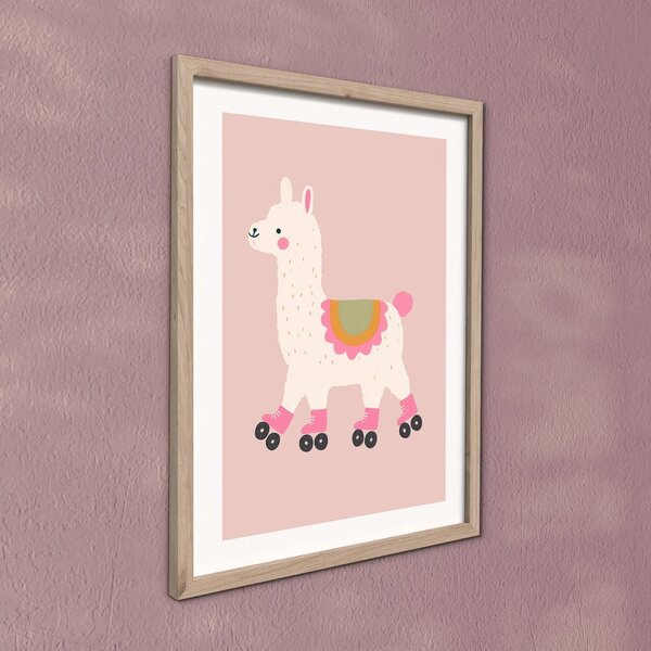 Quadro da bambini 30x40 cm Roller Llama – Styler