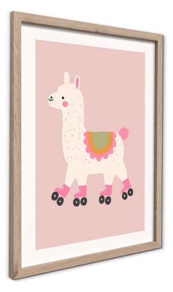 Quadro da bambini 30x40 cm Roller Llama – Styler