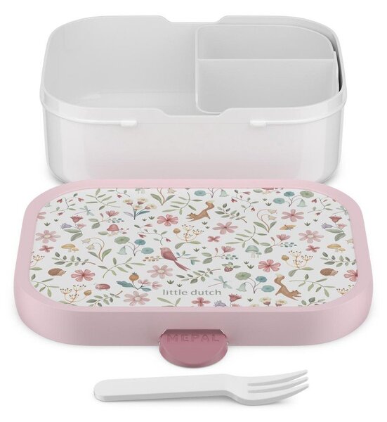 Portapranzo per bambini bianco/rosa in plastica Fairy Wonders by Little Dutch – Mepal