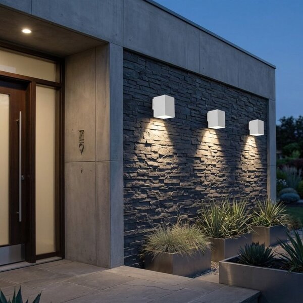 Applique moderno lampadari bartalini idor q1 led ip65 termoplastico monoemissione - Lampadari Bartalini Gesso