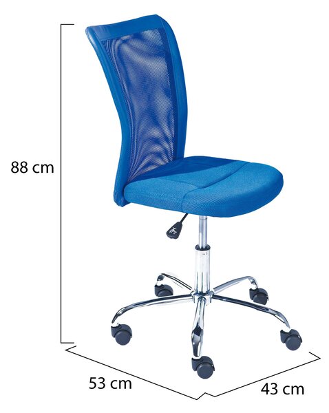 Sedia con Ruote blu Regolabile una Sedia, 5 Ruote - Falerna