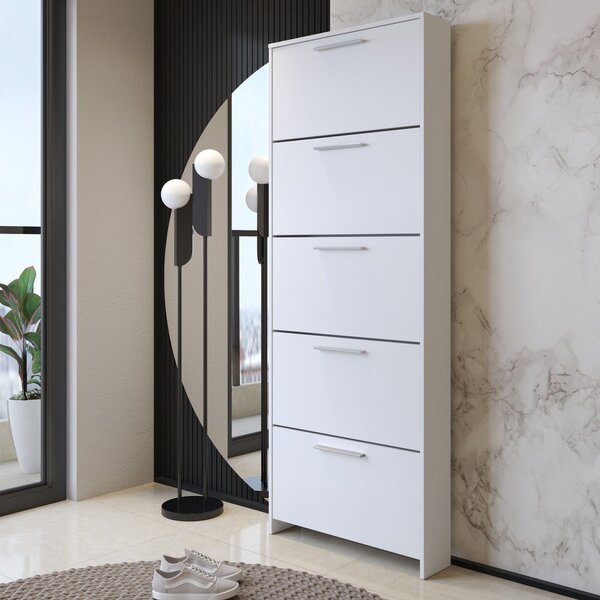 Scarpiera apertura abatible\ bianca 68x187h cm - Campania