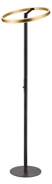 Lampada da terra SLV, One Straight, dimmerabile, Dorato / Ottone, Soggiorno, Metallo, Moderno