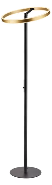Lampada da terra SLV, One Straight, dimmerabile, Dorato / Ottone, Soggiorno, Metallo, Moderno