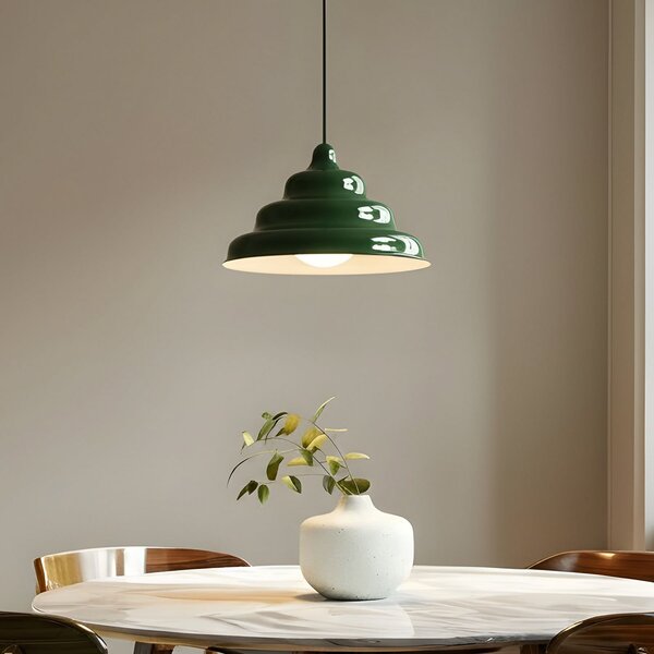 Lampada a sospensione ALDEX, Fala, dimmerabile, Verde, Sala da pranzo, Metallo, Design