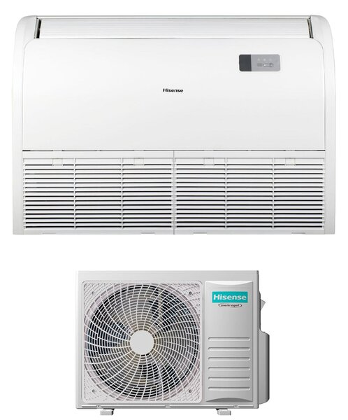 Hisense Climatizzatore Pavimento/Soffitto 24000 btu Monosplit Condizionatore con Pompa di Calore Classe A++/A+ (Unit Interna + Unit Esterna) Coma