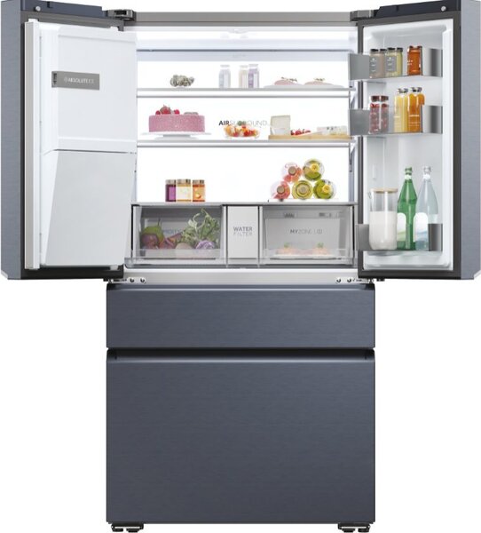 Haier Frigorifero Americano Side by Side Capacit 601 Litri Classe energetica E Raffreddamento No Frost Inox Scuro - HFW7918EIMB