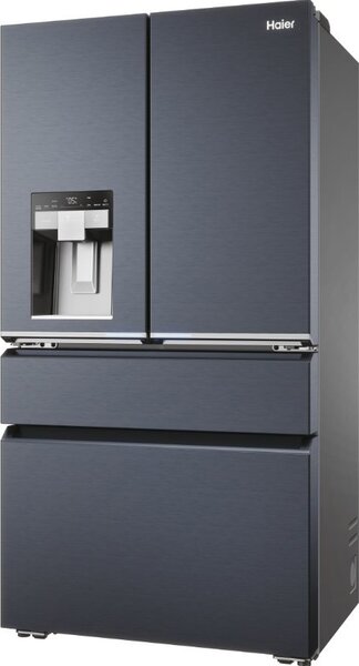 Haier Frigorifero Americano Side by Side Capacit 601 Litri Classe energetica E Raffreddamento No Frost Inox Scuro - HFW7918EIMB