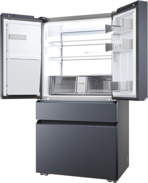 Haier Frigorifero Americano Side by Side Capacit 601 Litri Classe energetica E Raffreddamento No Frost Inox Scuro - HFW7918EIMB