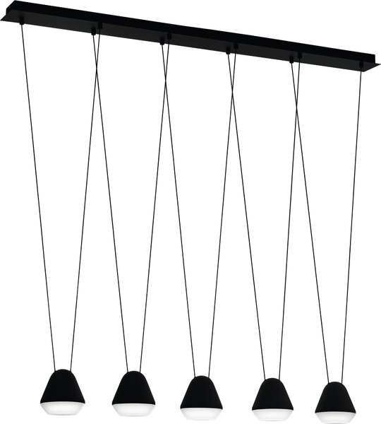 EGLO 99013 Luce a sospensione/5 GU10 NERO/SAT. 'PAußenleuchteBIETA' PALBIETA