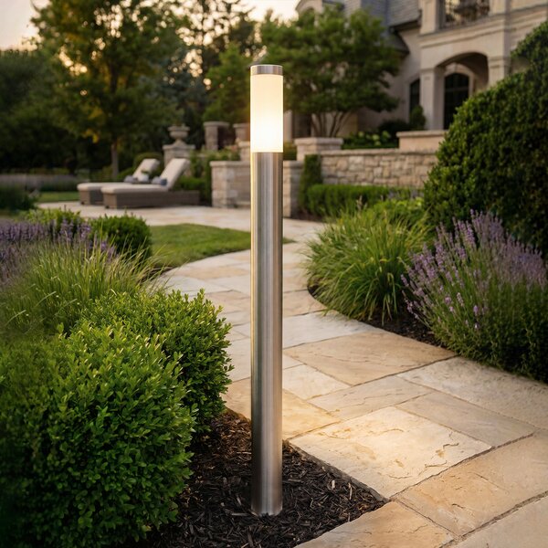 Lampada da esterno moderna in acciaio 110 cm IP44 - Rox