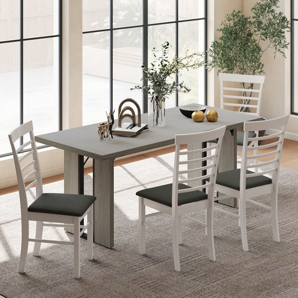 HOMCOM Tavolo da Pranzo in Stile Industriale per 8 Persone max, in Legno e Acciaio, 180x80x75 cm, Grigio | Aosom Italy