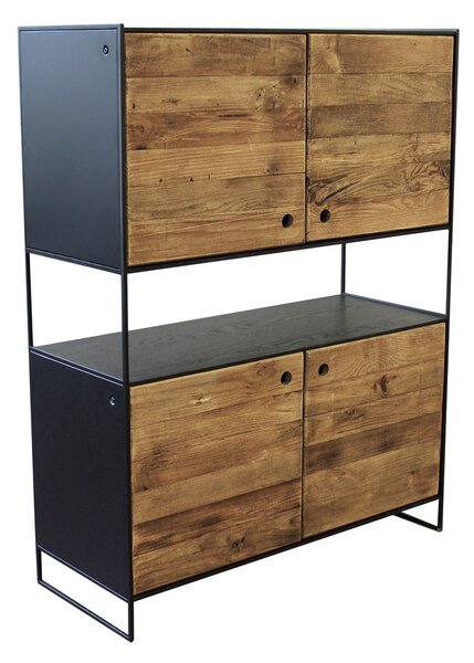 PINUS BLACK - credenza in legno massiccio