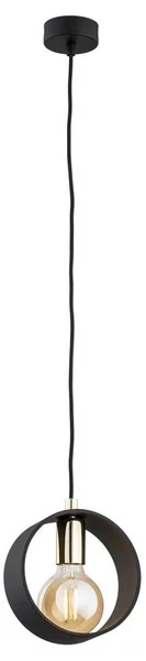 Argon 4067 - Lampadario su corda AMADORA 1xE27/15W/230V nero