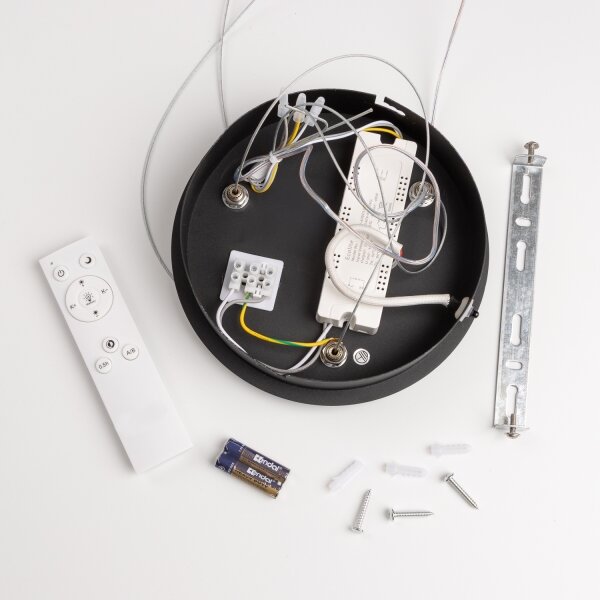 Brilagi - Lampadario LED Dimmerabile su corda LED/40W/230V 3000-6500K nero + TC