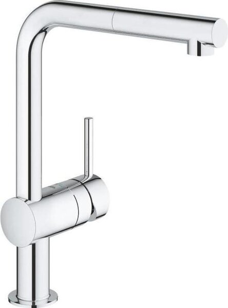 Rubinetto da cucina, bocca estraibile, rotazione a 360°, GROHE Minta, cromato