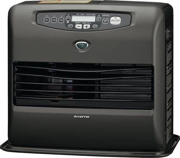 Stufa elettronica a cherosene – Inverter 7748 nera - 4650W - programmabile settimanalmente - serbatoio 7,2L - 76m²