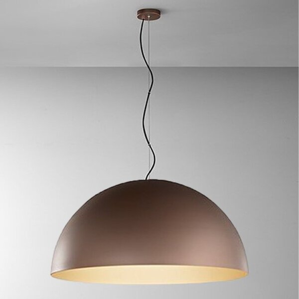 Lampadario cupola perenz steel 8563 mm e27 led 80cm marrone oro multiluce - Perenz