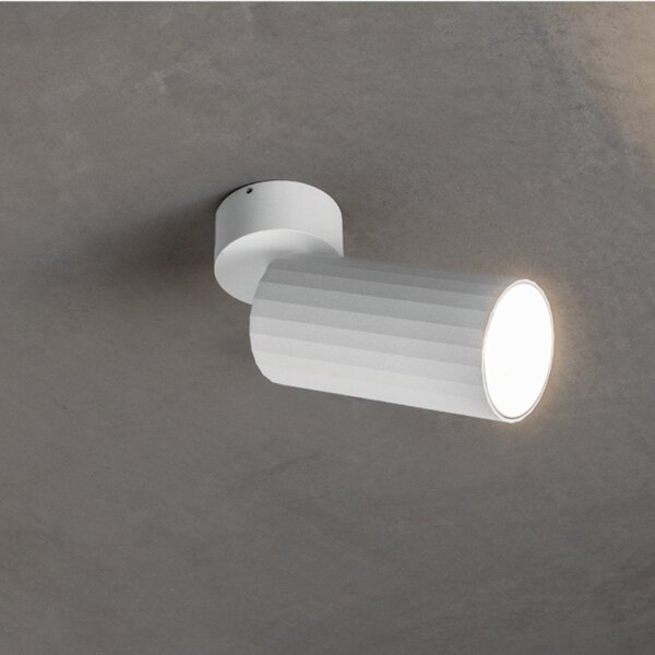 Plafoniera moderna gea led gfa1680c 3000k led orientabile alluminio bianco - Gea Led