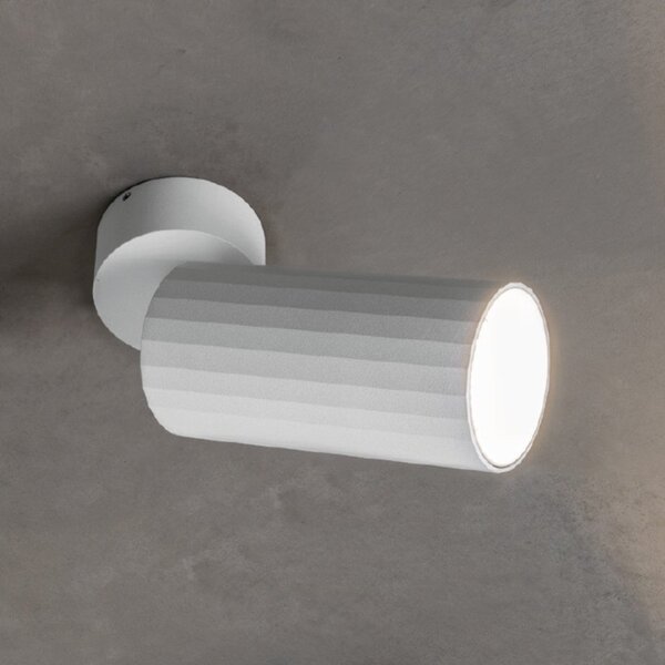 Plafoniera moderna gea led gfa1682c 3000k led orientabile alluminio bianco - Gea Led