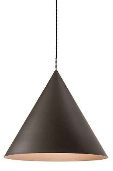 Lampadario conico perenz iconic 8404 gr e27 led 30cm grigio marrone - Perenz