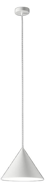 Lampadario conico perenz iconic 8404 b e27 led 30cm bianco opaco - Perenz