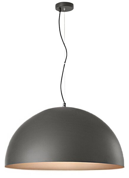 Lampadario cupola perenz steel 8563 gr e27 led 80cm grigio marrone metallizzato multiluce - Perenz
