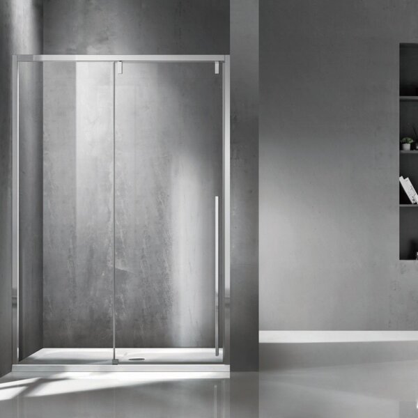 Kamalu porta doccia scorrevole 140cm vetro 8mm altezza 200h | ksa4000