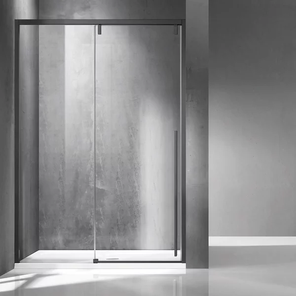 Porta doccia 120cm scorrevole colore acciaio grigio spazzolato | KSA4000GM - KAMALU