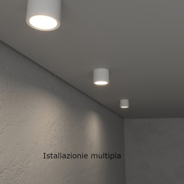Plafoniera moderna lampadari bartalini ilopillag bianco gx53 led alluminio vetro - Lampadari Bartalini Gesso