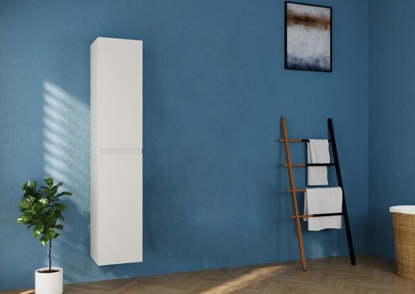 Colonna bagno 166 cm colore bianco opaco | LAC-EOLO-65 - KAMALU
