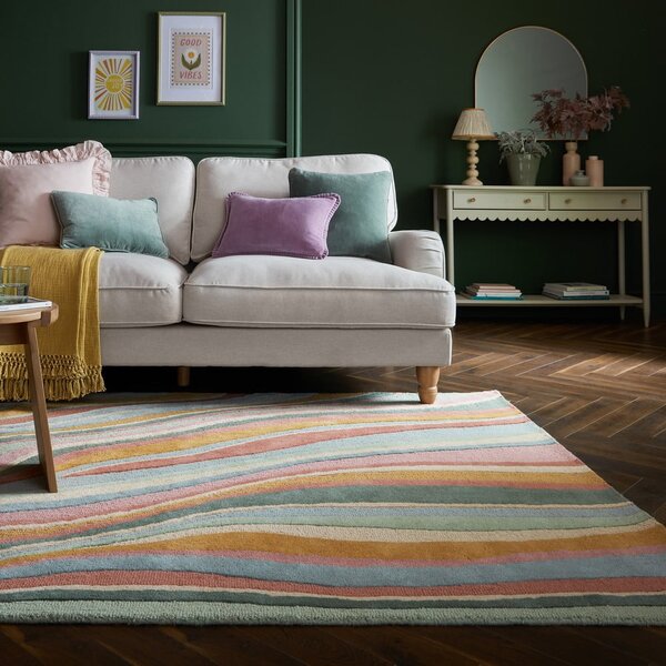 Tappeto in lana tessuto a mano 160x230 cm Abstract Flow - Flair Rugs
