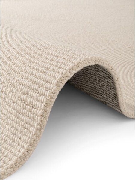 Tappeto colore naturale chiaro in lana tessuto a mano 80x150 cm Calmio – Hanse Home
