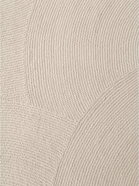 Tappeto colore naturale chiaro in lana tessuto a mano 80x150 cm Calmio – Hanse Home