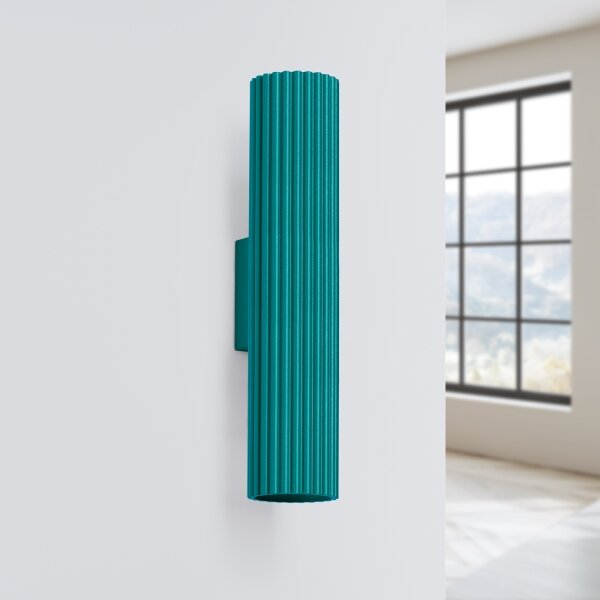 Brilagi - Applique LED CRESTO 2xGU10/10W/230V 30 cm turchese