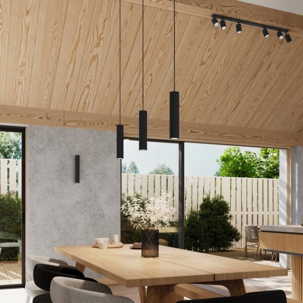 Brilagi - Lampadario a sospensione con cavo CRESTO 3xGU10/10W/230V nero