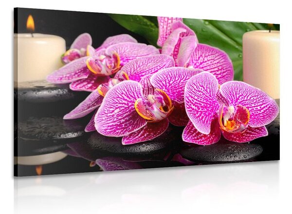 Quadro su tela – Composizione Zen con candele