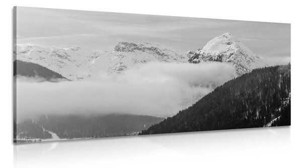 Stampa su tela – Paesaggio invernale in bianco e nero