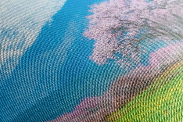 Quadro su tela – Albero magico tra le montagne