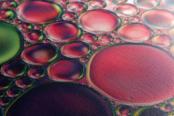 Quadro su tela – Gocce d'olio astratte