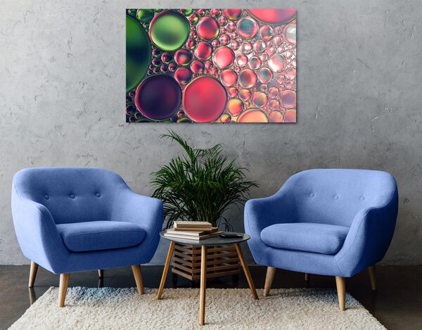 Quadro su tela – Gocce d'olio astratte