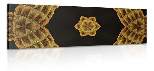 Quadro su tela – Mandala dorato interessante
