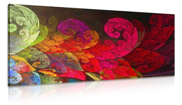 Quadro su tela – Foglie pastello astratte