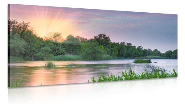 Stampa su tela – Alba sul fiume